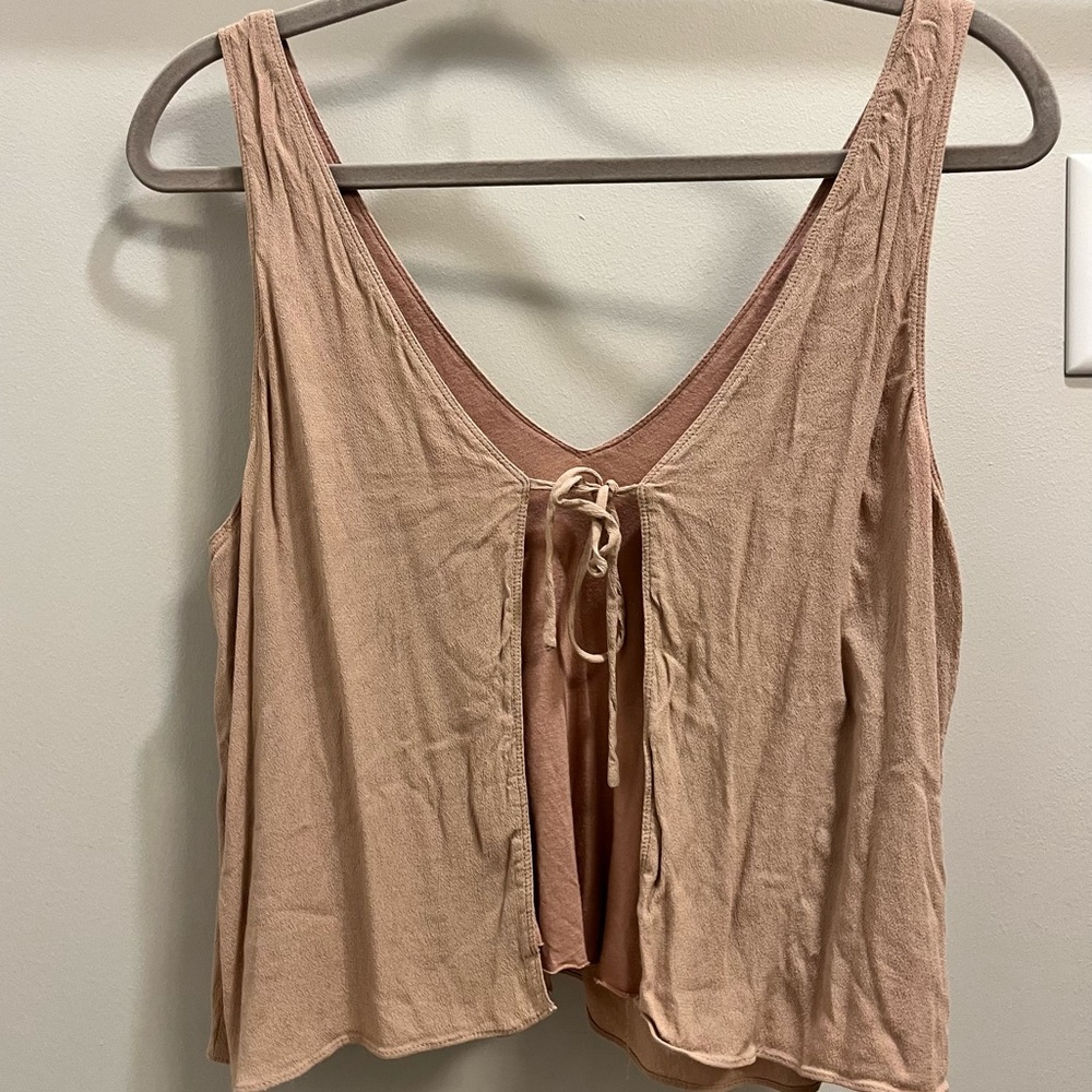 Aritzia Wilfred Free Kempner Open Back Tie Blouse - Picture 2 of 6